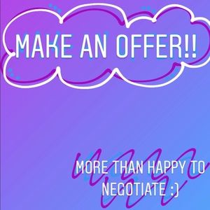 Make an offer if you like something!